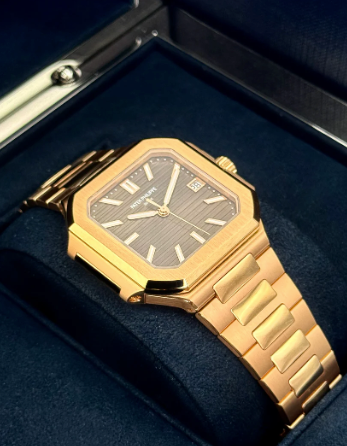 NY 2025 PP Cubitus Monterad 40mm 7128 Roséguld Solstråle Brun Urskiva