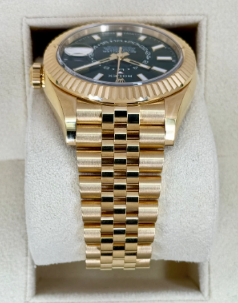 Sky-Dweller Montado 42mm 336938 Oro Amarillo Jubilee Esfera Verde