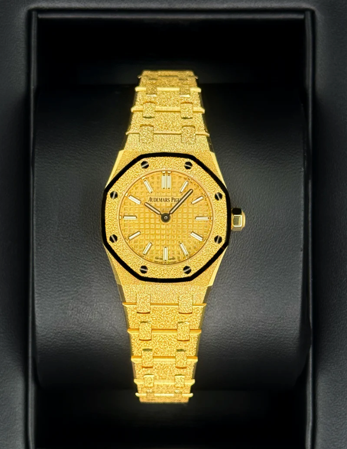 AP Assembled 90% Royal Oak 23mm mini frosted gold-plated