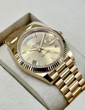 Day-Date Assembled 40mm 228238 Presidential Champagne Roman Numeral Dial