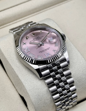 Datejust Assembled (100) 36mm 126234 Stainless Steel Jubilee Pink Diamond Dial
