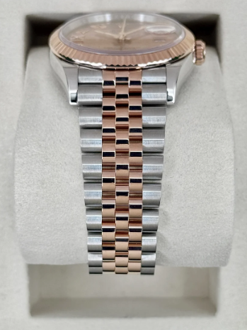 Datejust samengesteld (100) 36 mm 126231 tweekleurige Jubilee-horloge met roségouden diamanten wijzerplaat