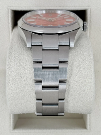 Oyster Perpetual Assembled (100) 41mm 124300 Red Coral Dial