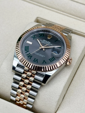 Datejust Assemblato (100) 41mm 126331 Bicolore Jubilee Quadrante Wimbledon
