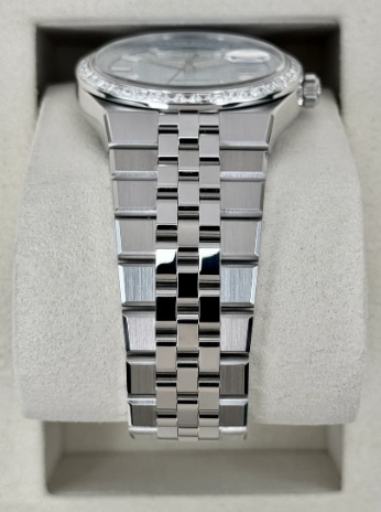 Terrícola 90% acero de 36 mm y Moissanita Diamante