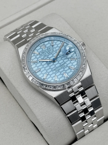 Terrícola 90% acero de 36 mm y Moissanita Diamante