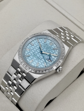 Terrícola 90% acero de 36 mm y Moissanita Diamante