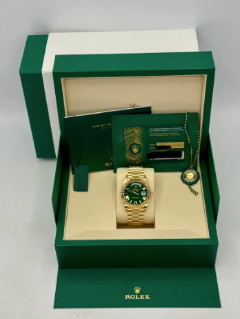 NEW 2026 Day-Date Assembled 40mm 228238 Presidential Green Dial