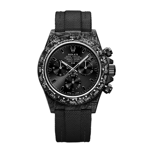 DW Daytona 40 mm Oyster, monterad, helt svart