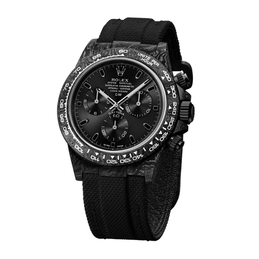 DW Daytona 40 mm Oyster, monterad, helt svart