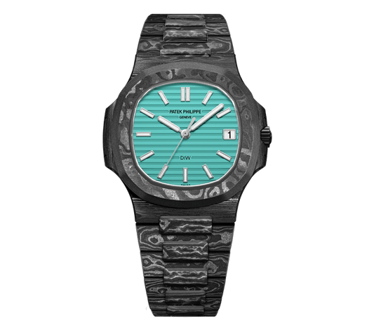 Dw Nautilus assembled 40mm All Carbon Celeste