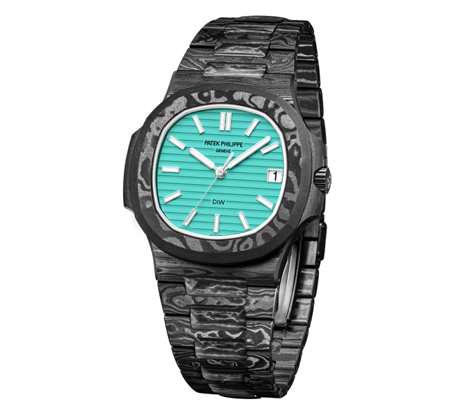 Dw Nautilus assembled 40mm All Carbon Celeste