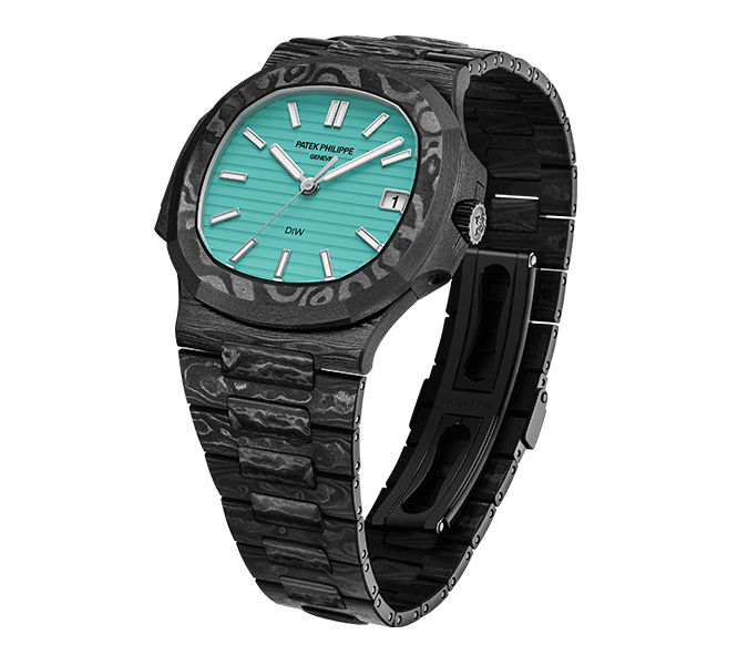 Dw Nautilus assembled 40mm All Carbon Celeste