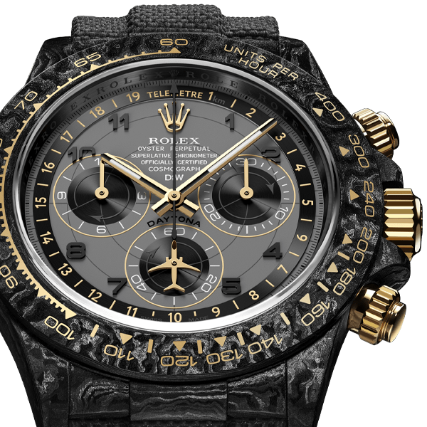 Dw Daytona 40mm Oyster, black Assembled Avia Grey