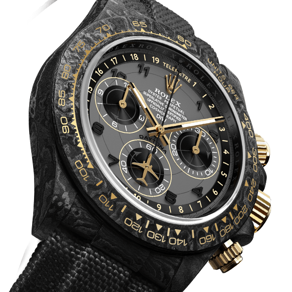 Dw Daytona 40mm Oyster, black Assembled Avia Grey