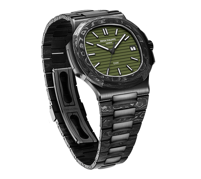 Dw Nautilus assembled 40mm The Black Grail Khaki