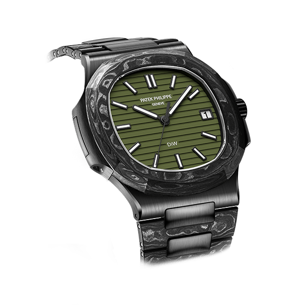 Dw Nautilus assembled 40mm The Black Grail Khaki