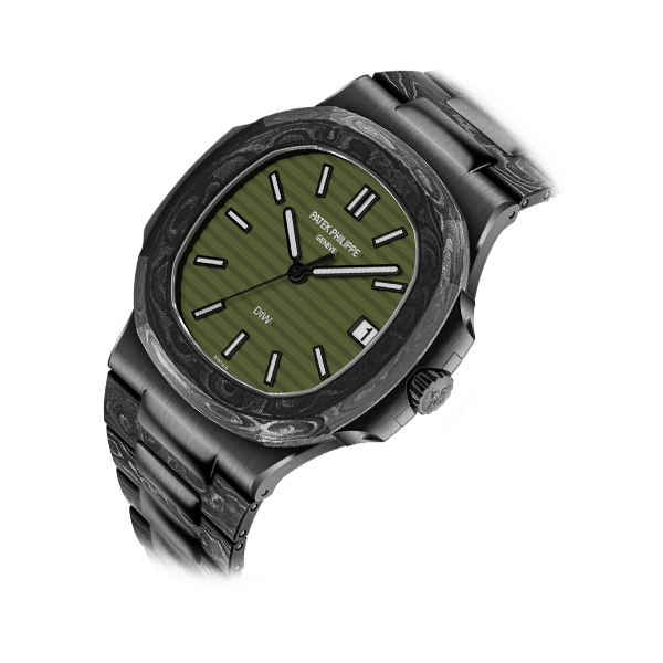 Dw Nautilus assembled 40mm The Black Grail Khaki