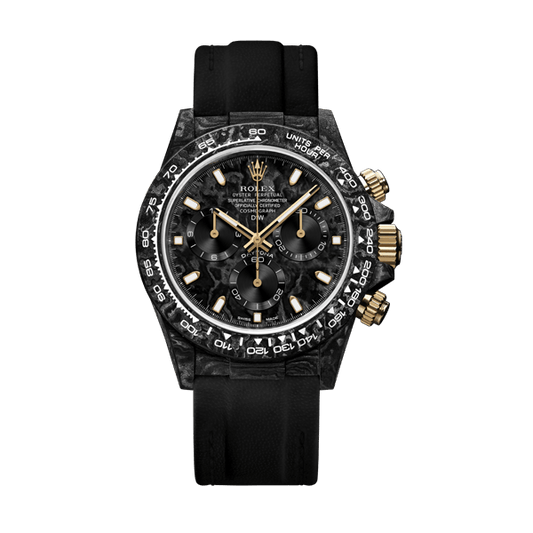 DW Daytona 40 mm Oyster monterad svart och guld