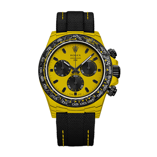 DW Daytona 40 mm Oyster, monterad Bumblebee