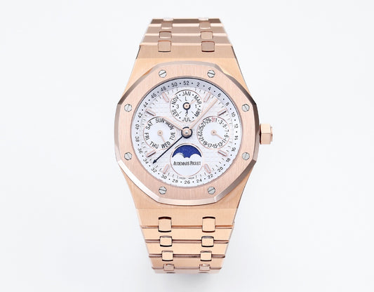 AP Assembled Royal Oak Perpetual Calendar 41mm steel-rosè 26574ST white dial