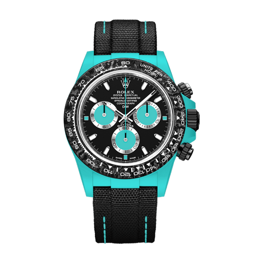 DW Daytona 40 mm Oyster, monterad i Celeste