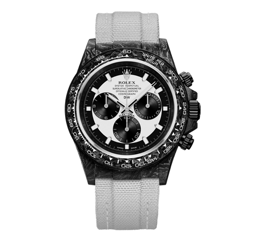 Dw Daytona 41 mm Oyster, noir, crème assemblée