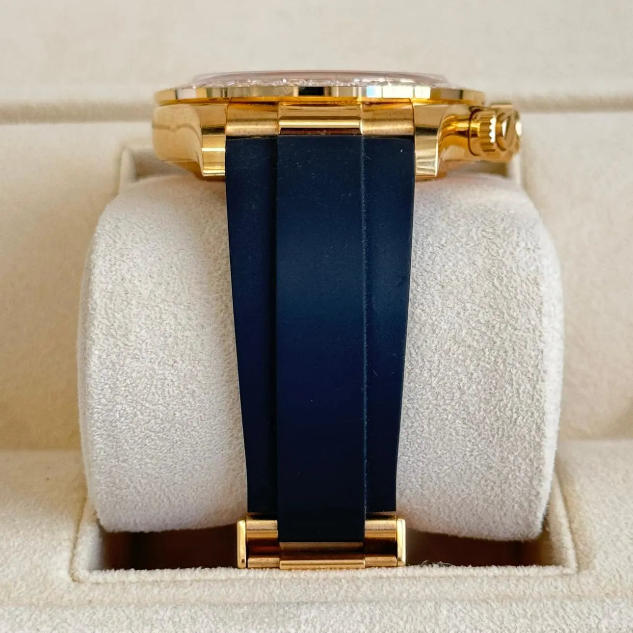 Daytona Assembled (100) 40mm Laminated Yellow gold18k "Tiger" Black Oysterflex Strap 116588TBR