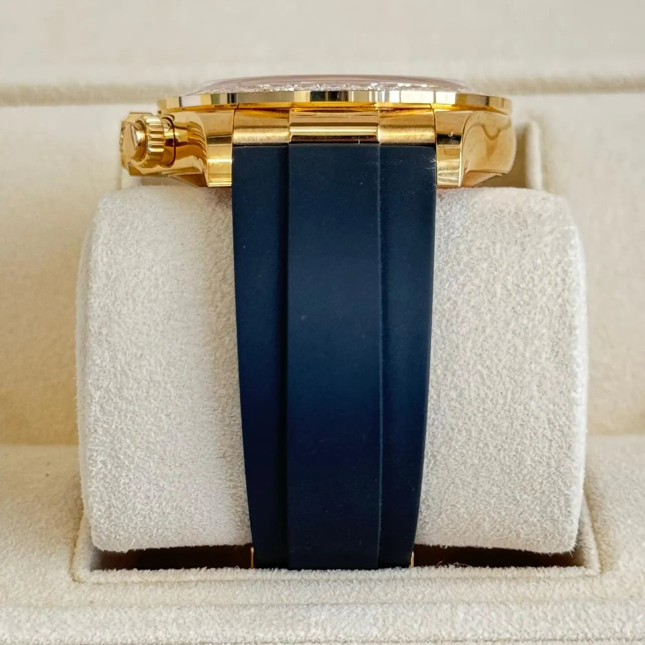 Daytona Assembled (100) 40mm Laminated Yellow gold18k "Tiger" Black Oysterflex Strap 116588TBR