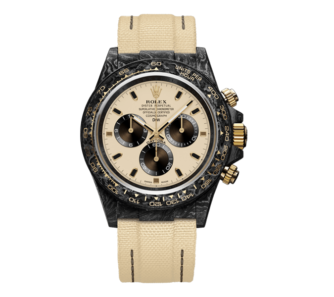 Dw Daytona 41 mm Oyster, sort Assembled Desert Eagle