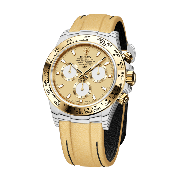 Dw Daytona 41 mm Oyster samlet i Golden Essence