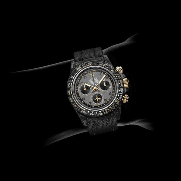 Dw Daytona 40mm Oyster, black Assembled Avia Grey