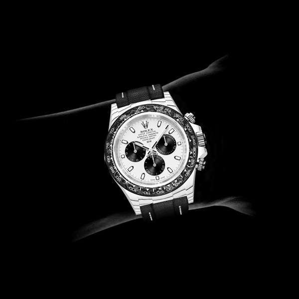 Dw Daytona 41 mm Oyster, sortSamlet Montley