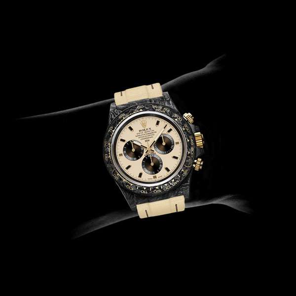 Dw Daytona 41 mm Oyster, sort Assembled Desert Eagle