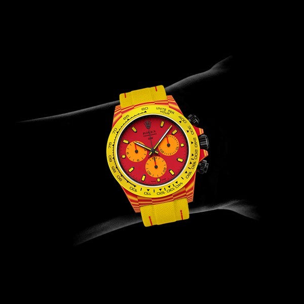 DW Daytona 40mm Oyster, zwart, geassembleerd, Volcano