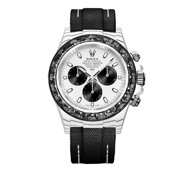 Dw Daytona 41 mm Oyster, sortSamlet Montley