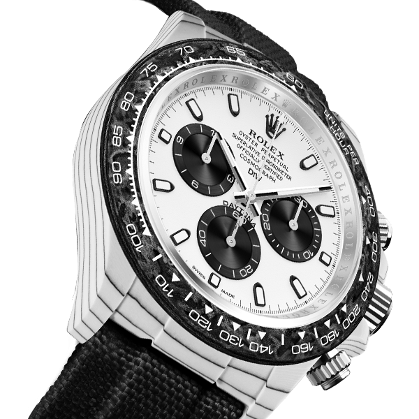 Dw Daytona 41 mm Oyster, sortSamlet Montley