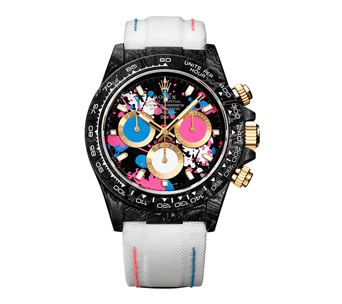 Dw Daytona 40mm Oyster gemonteerd Motley Lady