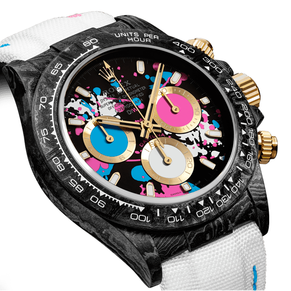 Dw Daytona 40mm Oyster gemonteerd Motley Lady