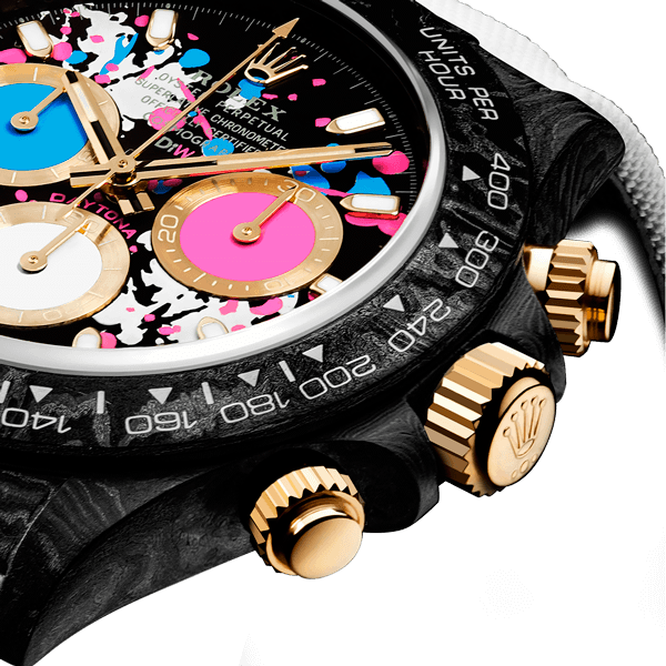 Dw Daytona 40mm Oyster gemonteerd Motley Lady