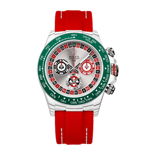 DW Daytona 40 mm Oyster, monterad, Lucky Player QF
