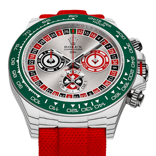DW Daytona 40 mm Oyster, monterad, Lucky Player QF