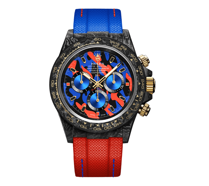 Dw Daytona 41 mm Oyster, negro, ensamblado, rojo militar