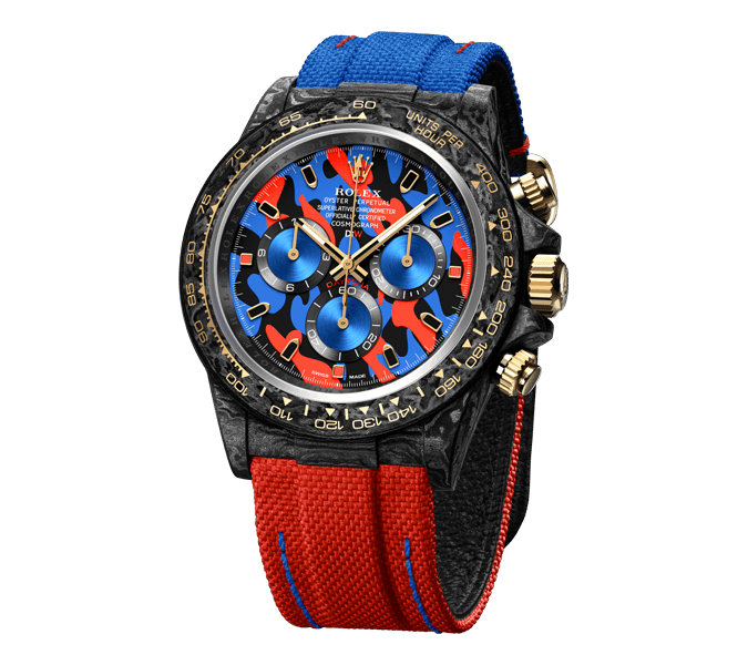 Dw Daytona 41 mm Oyster, negro, ensamblado, rojo militar