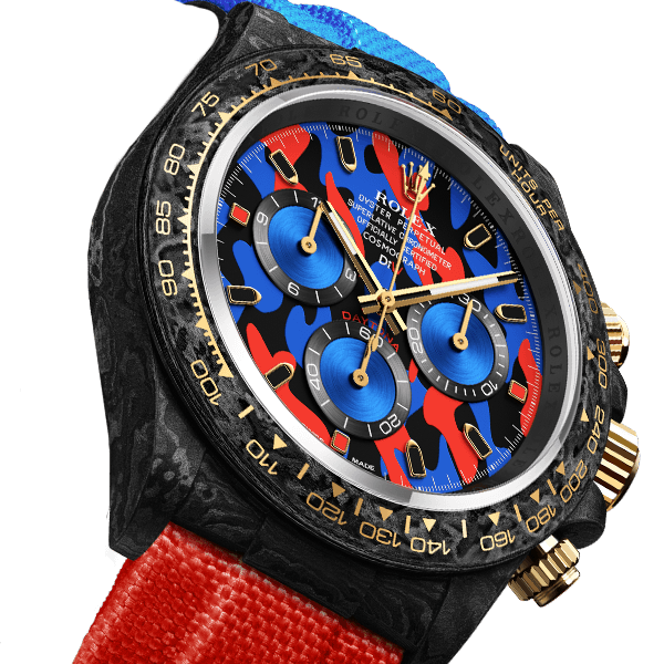 Dw Daytona 41 mm Oyster, negro, ensamblado, rojo militar