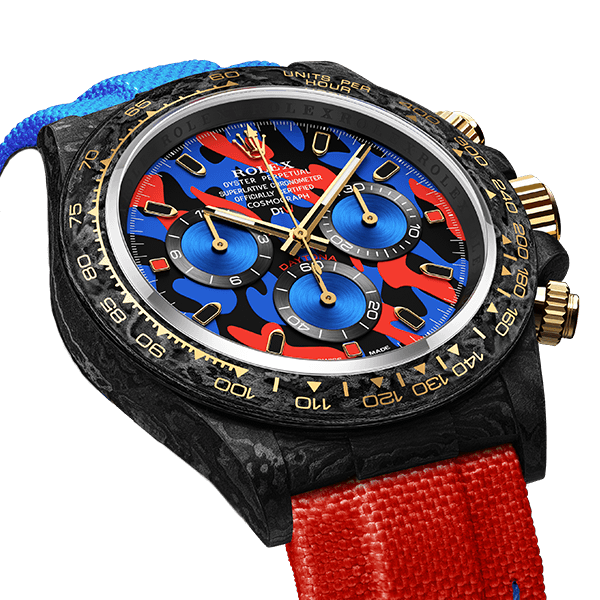 Dw Daytona 41 mm Oyster, negro, ensamblado, rojo militar
