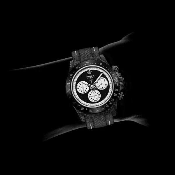 DW Daytona 40 mm Oyster, sort samlet Paul Newman, sort DLC