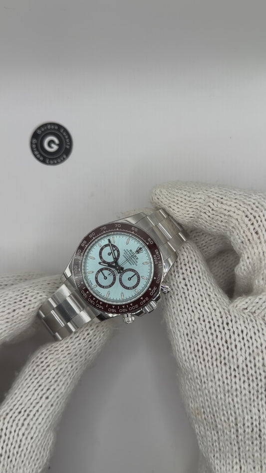 NY 2026 Daytona Monterad (100) 40mm 126506 Platina Isblå Urskiva