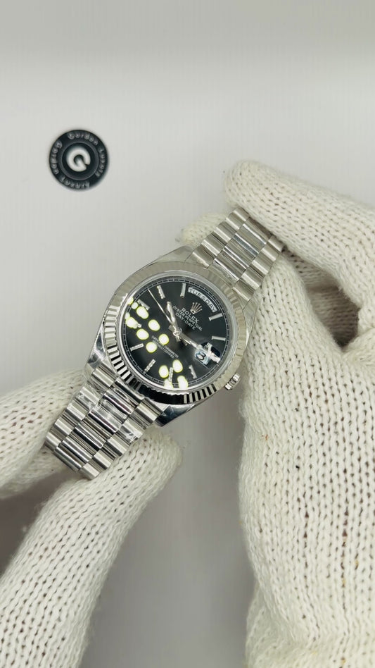 Day-Date Assembled 40mm 228239 White Gold Plated Black Dial