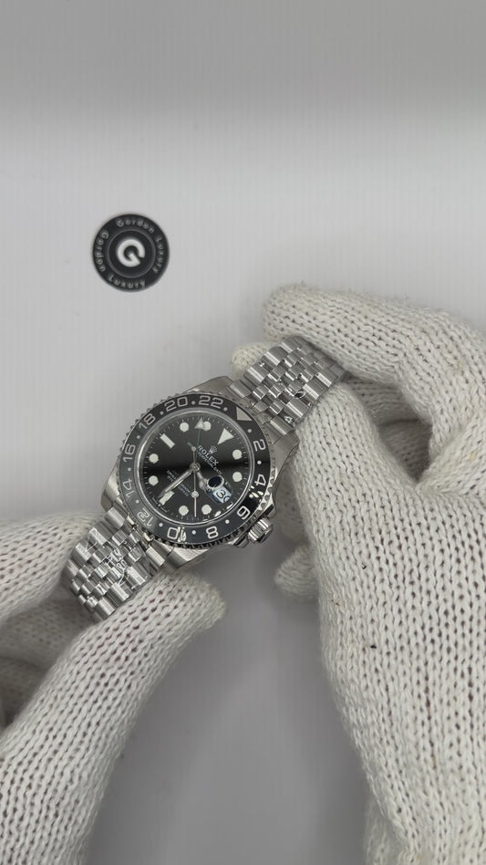 GMT-Master II Assemblé (100) "Bruce Wayne" 40mm 126710GRNR Cadran Noir Jubilé